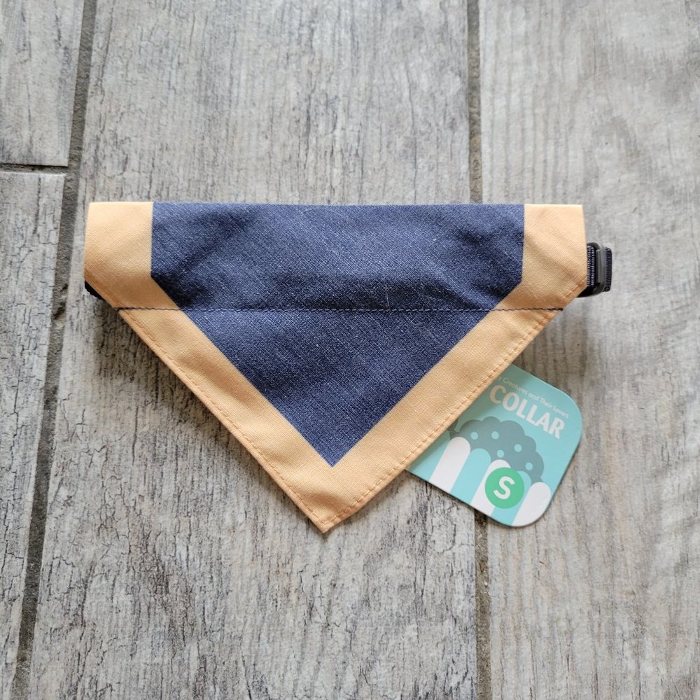 Blueberry Pet Collar with Bandana for Small Dog